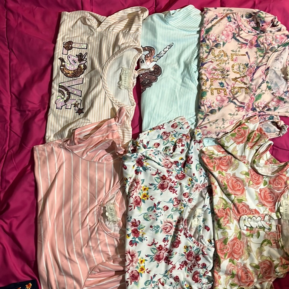 Girls shirt i have size 8-10 some are 7-8 please inbox me if you have any questi